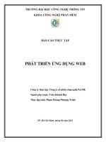 thực tập phát triển ứng dụng web
