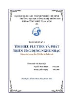 Tìm hiểu flutter và phát triển ứng dụng nghe nhạc
