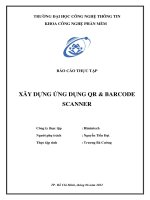 Xây dựng ứng dụng qr  barcode scanner (báo cáo thực tập)