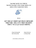 Đồ án kỹ thuật thiết kế phần mềm hỗ trợ việc tra cứu một số kiến thức về luật giao thông