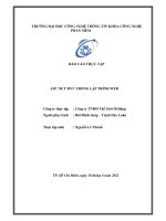 BÁO CÁO THỰC TẬP ASP .NET MVC TRONG LẬP TRÌNH WEB