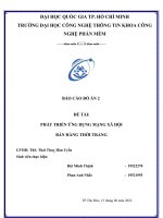 Đồ án phát triển ứng dụng mạng xã hội bán hàng thời trang