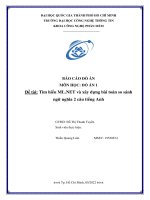 Tìm hiểu ML NET và xây dựng bài toán so sánh ngữ nghĩa 2 câu tiếng anh