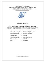 Xây dựng website bán hàng với react expressjs và quy chuẩn jwt