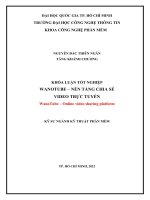 WanoTube – nền tảng chia sẻ video trực tuyến (khóa luận tốt nghiệp)