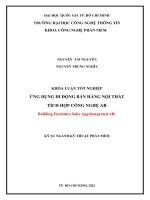 Ứng dụng di động bán hàng nội thất tích hợp AR (khóa luận tốt nghiệp)