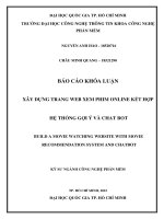 Xây dựng trang website xem phim với các tiện ích hỗ trợ người dùng (chatbot, khuyến nghị) (khóa luận tốt nghiệp)