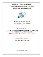 Xây dựng website bán tour du lịch có hỗ trợ thanh toán trực tuyến