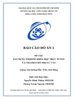 Xây dựng website khóa học trực tuyến và chatbot hỗ trợ tư vấn