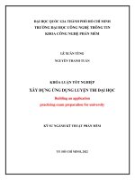 Xây dựng ứng dụng luyện thi đại học (khóa luận tốt nghiệp)