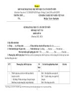 Kế hoạch giáo dục , phụ lục 1,2,3 cv 5512 Ngữ văn lớp 10 sách Kết nối tri thức với cuộc sống