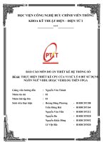 Đề tài THỰC HIỆN THIẾT kế CPU của VI xử lý 8 BIT sử DỤNG NGÔN NGỮ VHDL HOẶC VERILOG TRÊN FPGA 