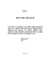 tiểu luận tác ĐỘNG của điều KIỆN KHÁCH QUAN và NHÂN tố CHỦ QUAN TRONG QUÁ TRÌNH xây DỰNG và PHÁT TRIỂN nền KINH tế THỊ TRƯỜNG ĐỊNH HƯỚNG xã hội CHỦ NGHĨA ở VIỆT NAM HIỆN NAY
