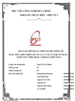 Đề tài THỰC HIỆN THIẾT kế CPU của VI xử lý 8 BIT sử DỤNG NGÔN NGỮ VHDL HOẶC VERILOG TRÊN FPGA 