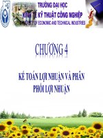 Chương 4   kế toán lợi nhuận và phân phối lợi nhuận kiểm toán tài chính 2 
