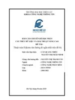 BÁO CÁO CHUYÊN ĐỀ HỌC PHẦN CẤU TRÚC DỮ LIỆU VÀ GIẢI THUẬT NÂNG CAO ĐỀ TÀI Thuật toán Dijkstra tìm đường đi ngắn nhất trên đồ thị