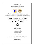 PBL1: Thiết kế hệ thống điều khiển tuyến tính