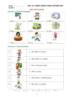 Ngữ pháp tiếng anh lớp 4  UNIT 12 