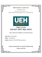 TIỂU LUẬN anhchị hiểu thế nào là đạo đức kinh doanh ai quyết định rằng một hoạt động kinh doanh là đạo đức hay không có phải các hành vi phi đạo đức luôn luôn phi pháp