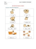 Ngữ pháp tiếng anh lớp 3 UNIT 13 