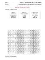 Ngữ pháp tiếng anh lớp 4  UNIT 13 