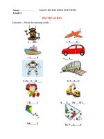 Ngữ pháp tiếng anh lớp 3 UNIT 15 