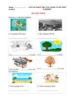 Ngữ pháp tiếng anh lớp 4  UNIT 20 