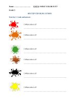 Ngữ pháp tiếng anh lớp 3 UNIT 9 