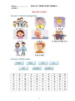 Ngữ pháp tiếng anh lớp 3  UNIT 11 