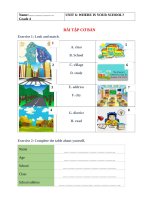 Ngữ pháp tiếng anh lớp 4  UNIT 6 