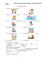 Ngữ pháp tiếng anh lớp 5  UNIT 2 