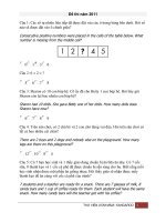 Đề thi toán song ngữ