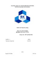 BÁO CÁO THÍ NGHIỆM BỘ MÔN: HÓA ĐẠI CƯƠNG