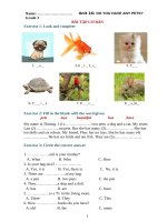 Ngữ pháp tiếng anh lớp 3 UNIT 16 