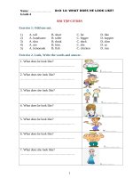 Ngữ pháp tiếng anh lớp 4  UNIT 14 