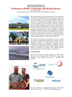 Workshop on biofloc technology and shrimp diseases