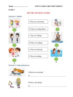 Ngữ pháp tiếng anh lớp 4  UNIT 9 