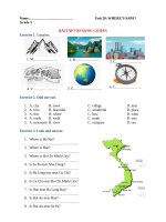 Ngữ pháp tiếng anh lớp 3 UNIT 20 