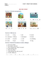 Ngữ pháp tiếng anh lớp 3 UNIT 7 