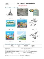 Ngữ pháp tiếng anh lớp 5  UNIT 1 