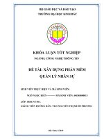 đề tài xây dựng phần mềm quản lý nhận sự
