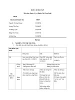 BÁO cáo bài tập môn học quản lý và đánh giá công nghệ 