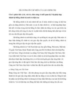 ĐỀ CƯƠNG ôn tập môn lý LUẬN CHÍNH TRỊ dạng câu hỏi và trả lời 