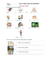 Ngữ pháp tiếng anh lớp 5  UNIT 8 