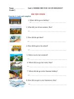 Ngữ pháp tiếng anh lớp 5  UNIT 3 