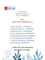 Dự án sống thử ở thế hệ gen z 
