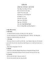 GIÁO án BÉ CHƠI VỚI CHAI NHỰA