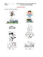 Ngữ pháp tiếng anh lớp 5  UNIT 20 