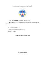 BÀI TẬP LỚN MÔN : Chủ nghĩa khoa học xã hội- Phân tích sứ mệnh lịch sử của giai cấp công nhân. Ý nghĩa đối với Việt Nam