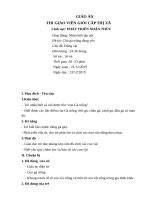 GIÁO án Nhận biết tập nói nhà trẻ  Chú gà trống đáng yêu